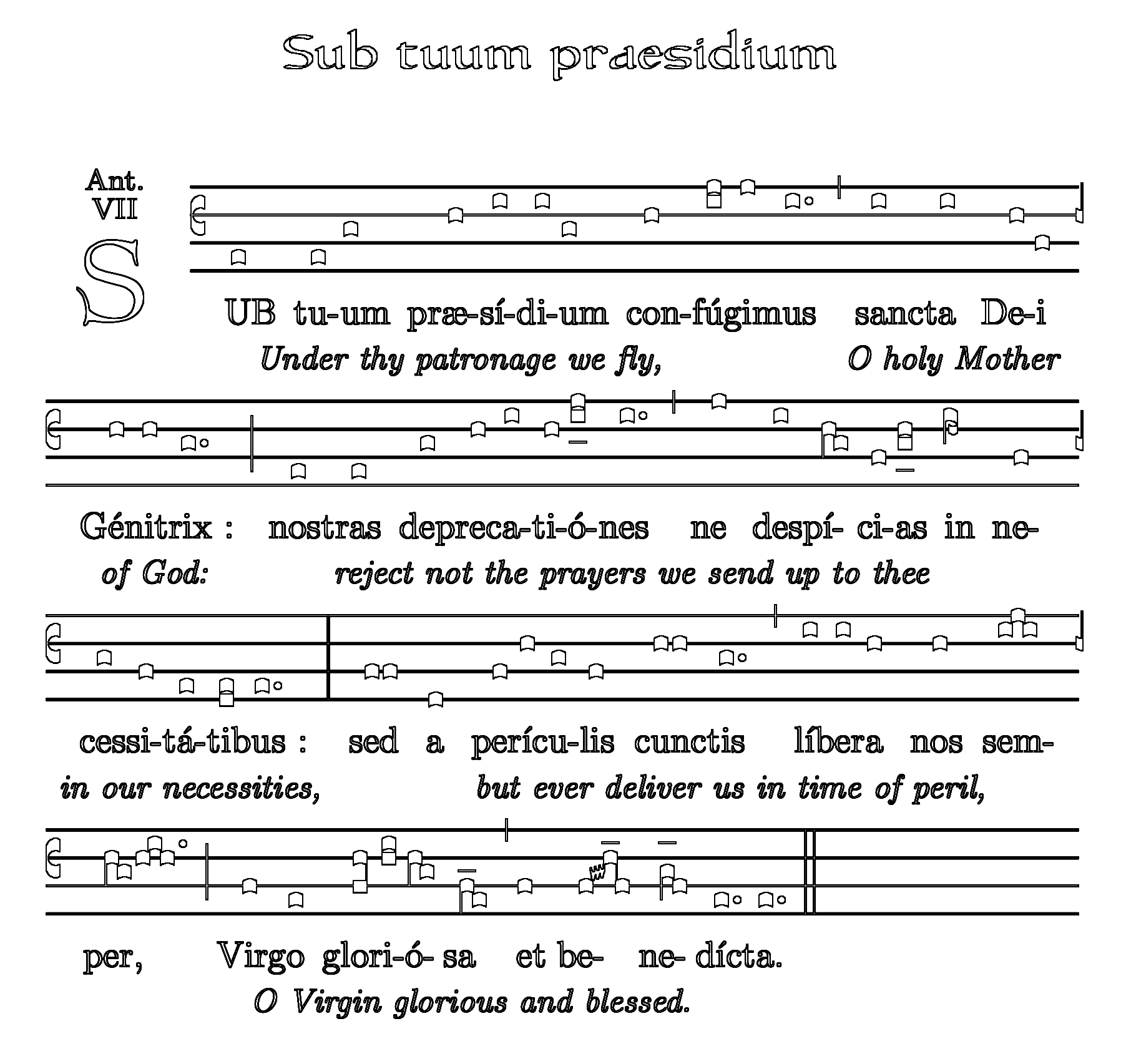 Chant Colouring Page